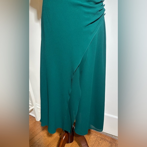 Reformation Asymmetrical Teal Dress - Picture 5 of 12
